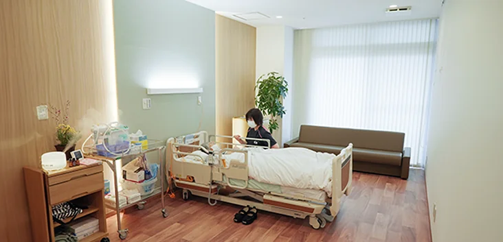 おおつかの郷の明るく落ち着いた居室